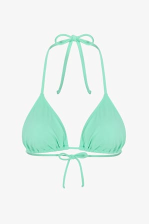 Mint Yesili Üçgen Bikini Üstü