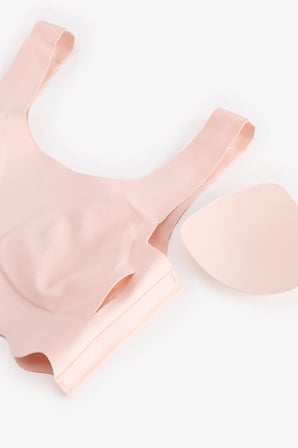 Kız Çocuk Pembe Bonding Pamuklu Pedli Sütyen