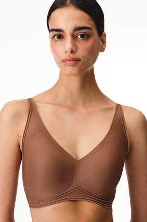 Kahverengi Invisible Görünmez Contour Balensiz Sütyen