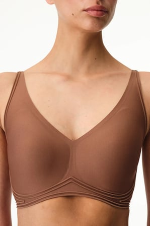 Kahverengi Invisible Görünmez Contour Balensiz Sütyen