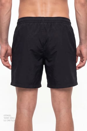 Erkek Siyah Basic Black Şort