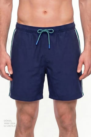 Erkek Mavi Retro Tennis Şort