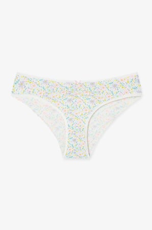 Renkli Festival Bloom V Model3'lü Pamuklu Slip Külot