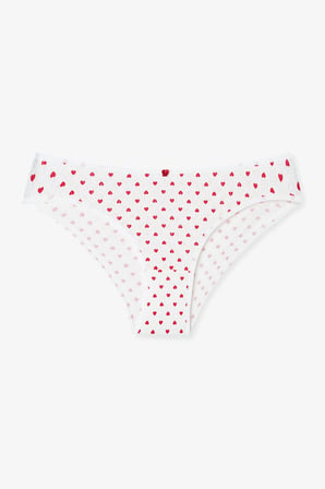 Renkli Hearts 3'lü Pamuklu Pointel Slip Külot