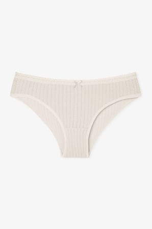 Renkli Woody 3'lü Pamuklu Pointel Slip Külot