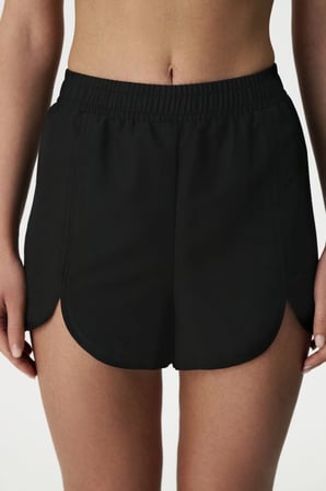 Si̇yah Slit Deniz Şortu