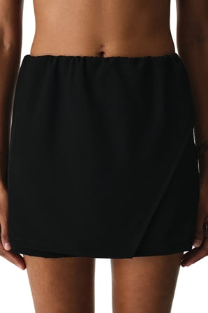 Si̇yah Skirt Deniz Şortu