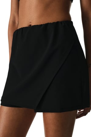 Si̇yah Skirt Deniz Şortu