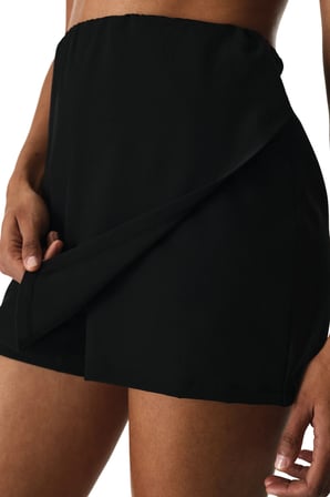 Si̇yah Skirt Deniz Şortu