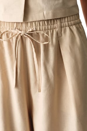 Pastel Bej Alice Pantolon