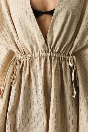 Pastel Bej Neri Kaftan