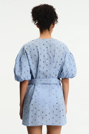 Isabel Ajur Desenli 3/4 Kollu Kimono
