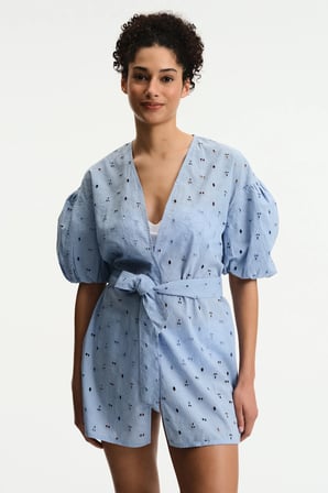 Isabel Ajur Desenli 3/4 Kollu Kimono