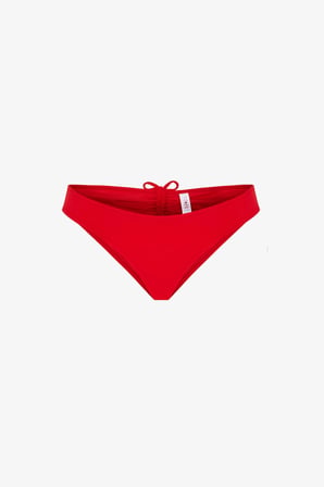 Kırmızı Cheeky Düşük Bel Bikini Altı