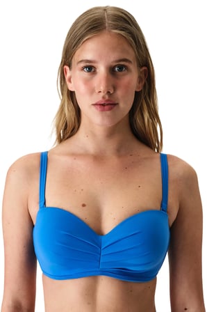 Okyanus Mavi Lotus Straplez Bikini Üstü