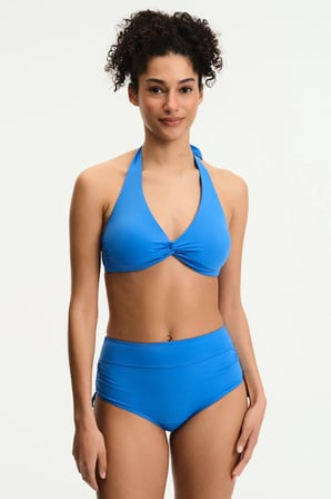 Okyanus Mavi Yüksek Bel Bikini Altı