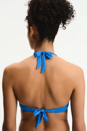 Okyanus Mavi New Üçgen Twist Bikini Üstü
