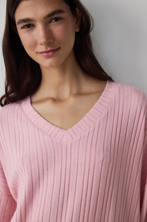 Pembe Cozy Pink Pantolon Termal Etkili Pijama Takımı