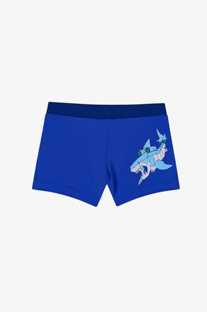 Renkli Erkek Çocuk Digital Shark Trunk Mayo