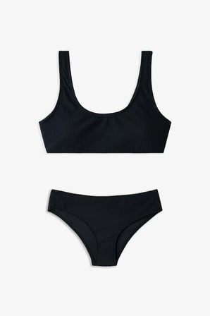 Kız Çocuk Si̇yah Black Halter Bikini Takımı