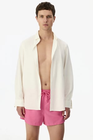 Erkek Pembe Basic Şort