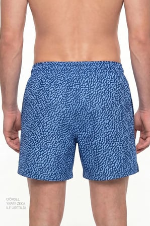 Erkek Mavi Navy Coral Şort