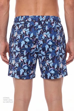 Erkek Surf View Yaprak Desenli Şort