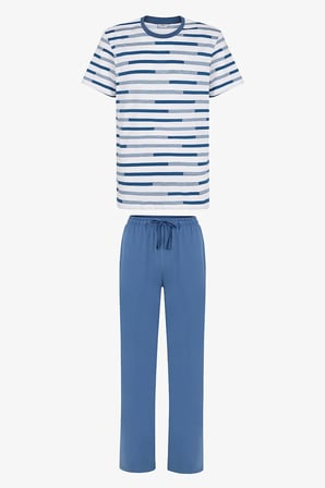 Erkek Harbor Lines Çizgili Kısa Kollu Pijama Takımı