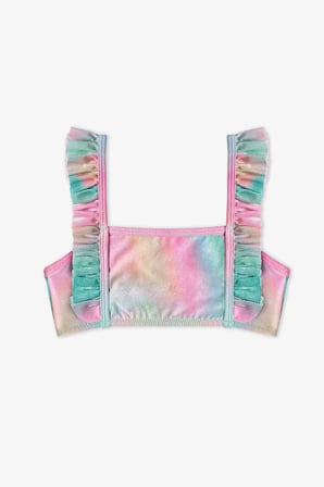Kız Çocuk Magic Mist Bandeau Çıtır Çiçek Desenli Bandeau Bikini Takımı