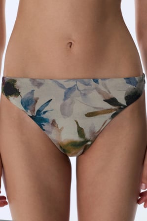 Zoe Minimal Yaprak Desenli Orta Bel Bikini Altı