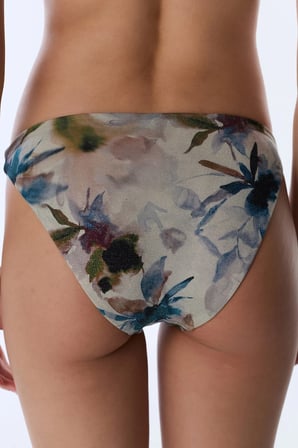 Zoe Minimal Yaprak Desenli Orta Bel Bikini Altı