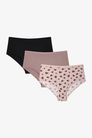Etherea Çiçekli Yüksek Bel 3'lü Slip Külot