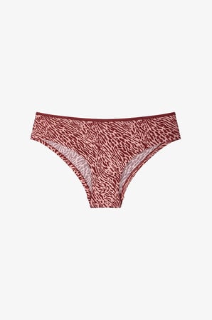 Peach Leo Zebra Desenli 3'lü Hipster Külot