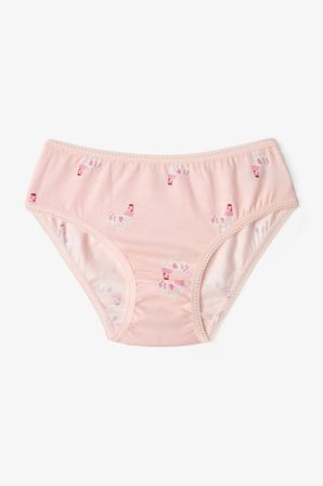 Kız Çocuk Pembe Pinksheep Kuzu Desenli 5'li Slip Külot