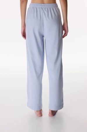 Mavi Cozy Club Solid Pamuklu Pantolon Pijama Altı