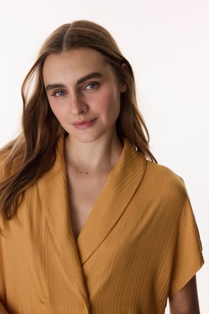 Tarçin Margot Fitilli Kısa Kollu Pantolon Pijama Takımı