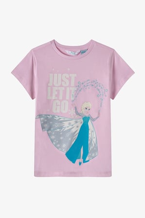 Açık Pembe Kız Çocuk Lic Frozen Pamuklu Pijama Takımı