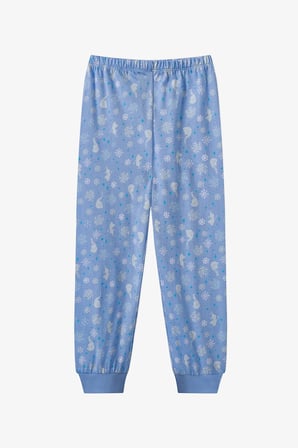 Mavi Kız Çocuk Lic Erkek Çocuk Frozen Pamuklu Pijama Takımı