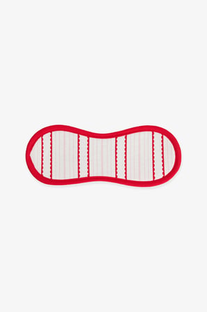 Kırmızı Rosy Stripes Uyku Gözlügü