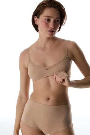 Bej Trim Mini Dantelli Sütyen