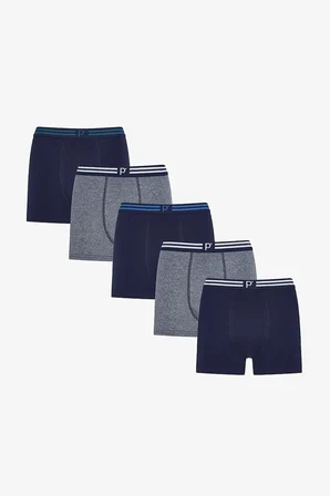 Erkek Smart Checks 5'li Boxer