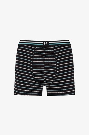 Erkek Yeşil Line Geometrik Desenli 3'lü Boxer