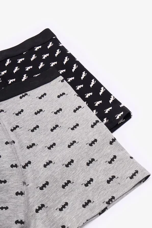 Erkek Batman Çizgi Roman Desenli 2'li Boxer