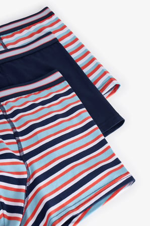 Erkek Retro Checks Çizgili 3'lü Boxer
