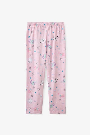 Açık Pembe Kız Çocuk Gabby’s Dollhouse Düğmeli Pamuklu Gömlek Pijama Takımı