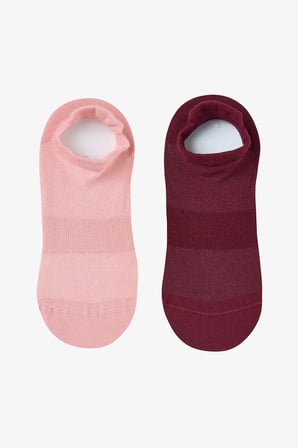 Bordo Non Grip Sport  2li Patik Çorap