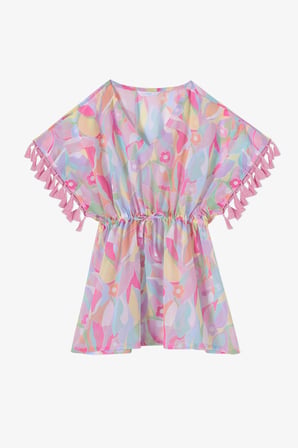 Renkli Genç Kız Hawaii Kaftan