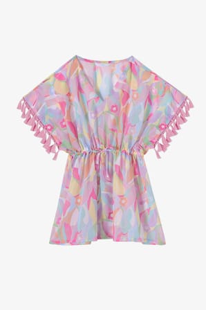 Renkli Genç Kız Hawaii Kaftan