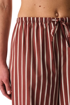 Bordo Sisterhood Pamuklu Pantolon Pijama Altı