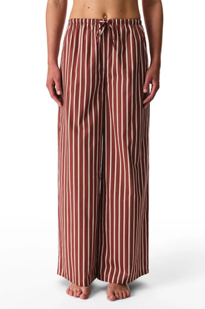 Bordo Sisterhood Pamuklu Pantolon Pijama Altı